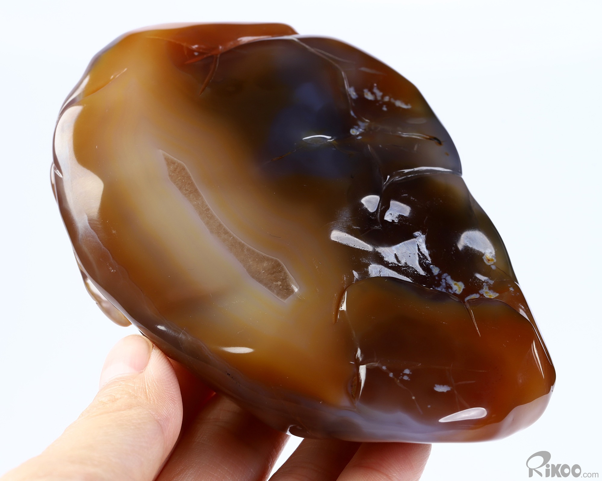 4.4" Agate Hand Carved Crystal Crab Sculpture, Crystal Healing 4.4" Agate Hand Carved Crystal Crab Sculpture, Crystal Healing