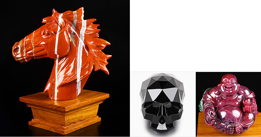 Display Many Kinds of Sculptures, Statues and Figurines Needless Led