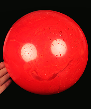 7.8" Man-Made Red stone Hand Carved Crystal Ball/Sphere, Crystal Healing