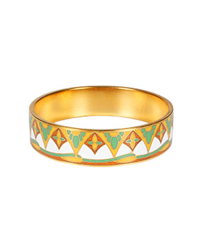 Cloisonne Bangle, Inside Diameter 60mm Copper Handmade Bangle