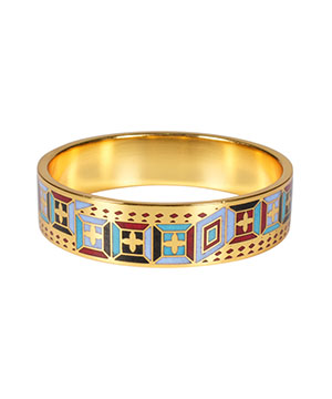 Cloisonne Bangle, Inside Diameter 57mm Copper Handmade Bangle