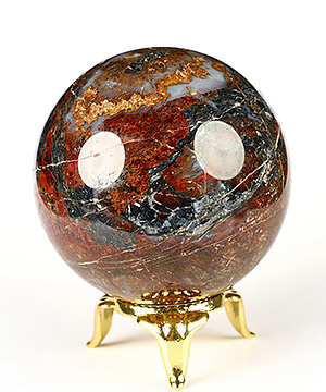 2.1" Pietersite Hand Carved Crystal Ball/Sphere, Crystal Healing