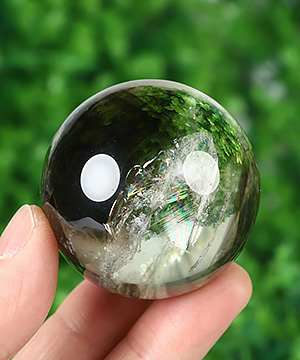 Gemstone 1.9" Citrine Hand Carved Crystal Ball/Sphere, Crystal Healing