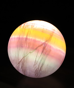 2.3" Fluorite Hand Carved Crystal Ball/Sphere, Crystal Healing