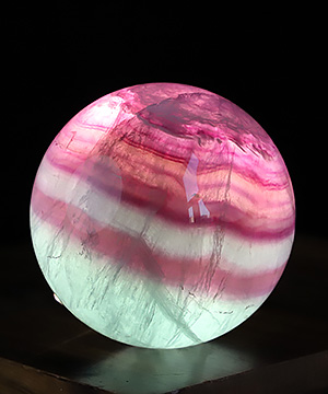 2.2" Fluorite Hand Carved Crystal Ball/Sphere, Crystal Healing