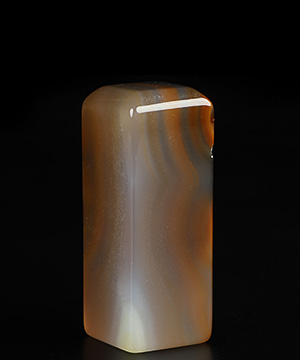 2.1" Premium Brazilian Agate Hand Carved Crystal Seal, Crystal Healing