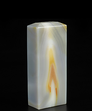 3.0" Premium Brazilian Agate Hand Carved Crystal Seal, Crystal Healing