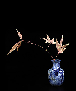 2.9" Sodalite Hand Carved Crystal Vase Sculpture, Crystal Healing