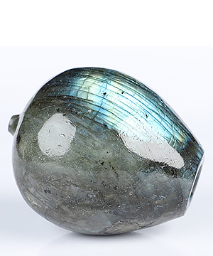 2.4" Labradorite Hand Carved Crystal Vase Sculpture, Crystal Healing