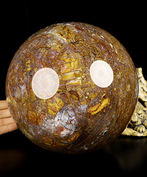 7.9" Pietersite Hand Carved Crystal Ball/Sphere, Crystal Healing