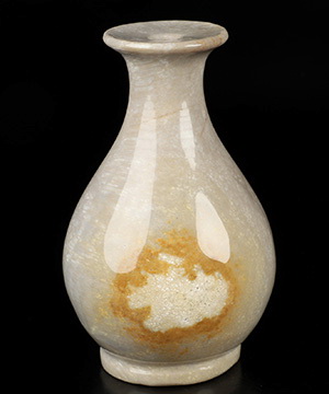 5.1" Coral Fossil Hand Carved Crystal Vase Sculpture, Crystal Healing