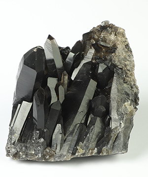 5.5" Black Quartz Mineral Specimen, Crystal Healing
