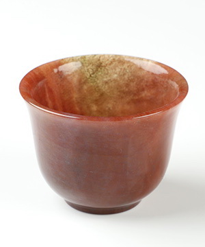 2.1" Indian Agate Hand Carved Crystal Cup, Crystal Healing