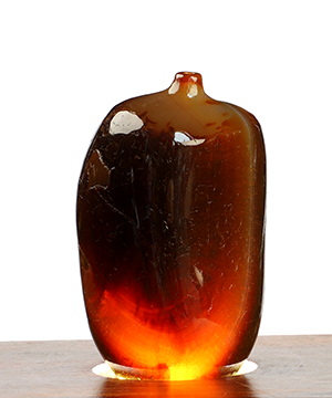 3.7" Agate Geode Hand Carved Crystal Vase Sculpture, Crystal Healing