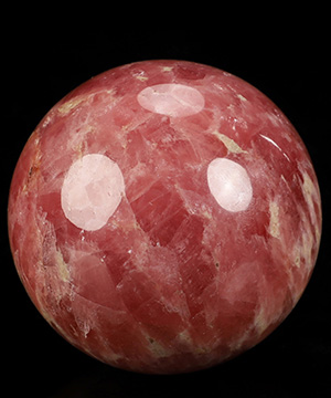 1.6" Rhodochrosite Hand Carved Crystal Ball/Sphere, Crystal Healing