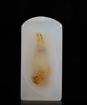 2.2" Water-bearing Agate Hand Carved Crystal Pendant, Crystal Healing