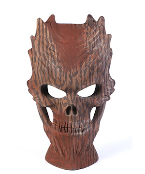 5.6" Australian Print Stone Hand Carved Crystal Skull Sculpture, Crystal Healing