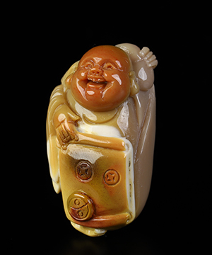 1.5" Mookaite Jasper Hand Carved Crystal Buddha Sculpture, Crystal Healing