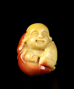 0.9" Mookaite Jasper Hand Carved Crystal Buddha Sculpture, Crystal Healing