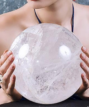 TITAN 7.8" Quartz Rock Crystal Sphere, Crystal Ball