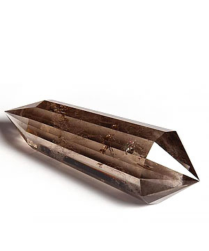 Smokey/Smoky Quartz Rock Crystal Caved Crystal Wand