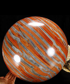 TITAN 13.0" Red Jasper Sphere, Crystal Ball